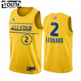 Dres Los Angeles Clippers Kawhi Leonard 2 2021 All-Star Jordan Brand Gold Swingman - Dječji
